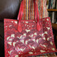 Garza handmade tooled leather purse Red Front