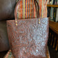 Jalapa handmade tooled leather purse Brown Back