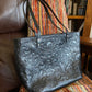 Vera Cruz handmade tooled leather purse Black Side