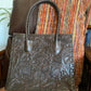 Yucatan handmade tooled leather purse Brown Front
