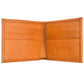 Otomi handmade tooled leather wallet tan inside